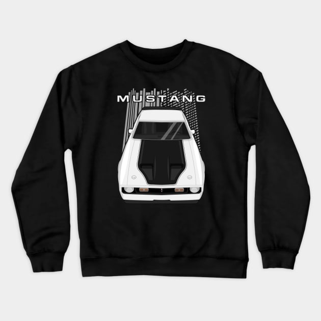 Mustang Mach 1 1971 to 1972 - White Crewneck Sweatshirt by V8social